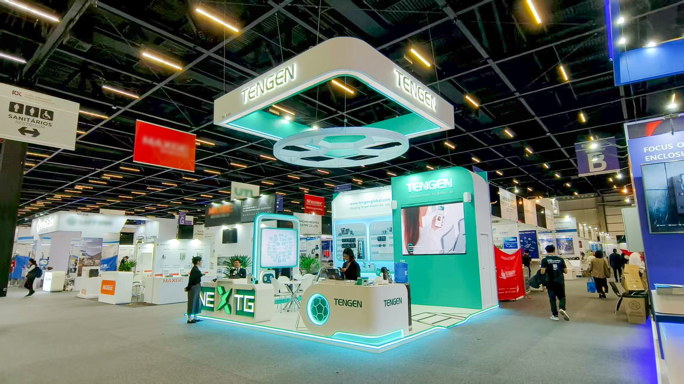 闪耀拉美丨爱游戏平台亮相FIEE巴西国际电力展